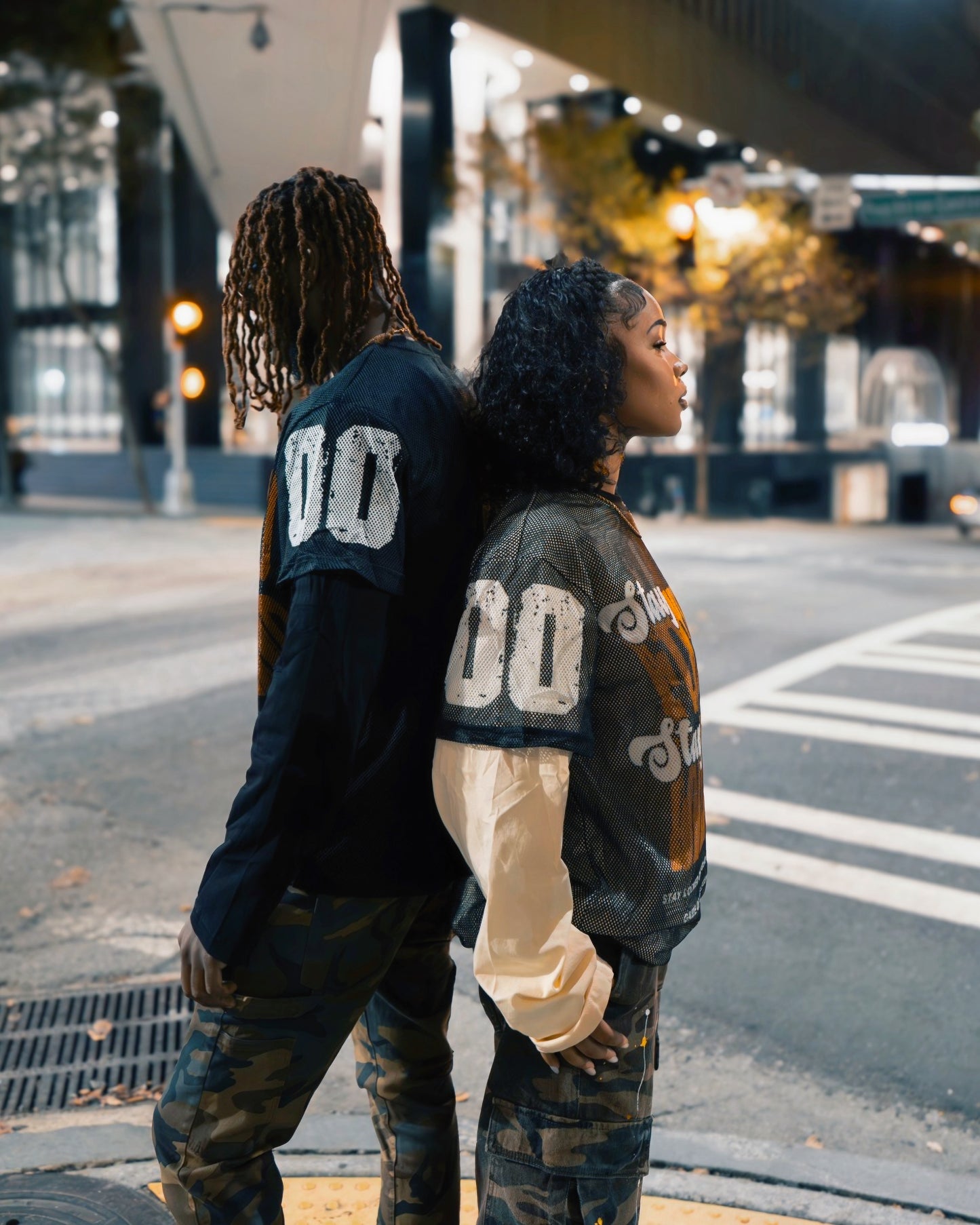 Double Mesh Layer Tee (Black)