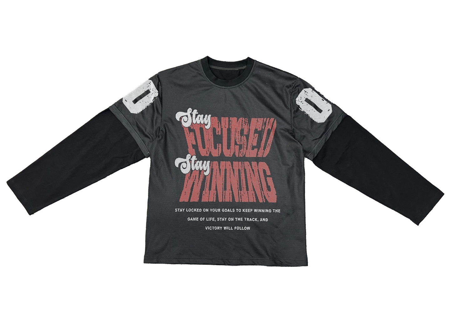 Double Mesh Layer Tee (Black)