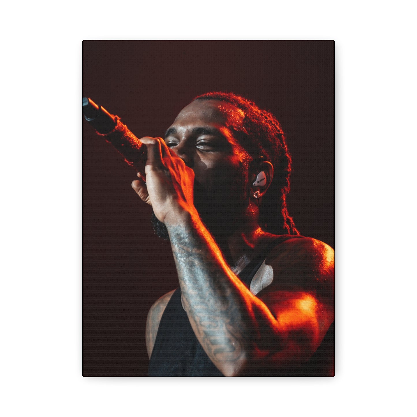 Burna boy Poster Matte Canvas (Stretched 1.25") — Photo by Nelsonegh