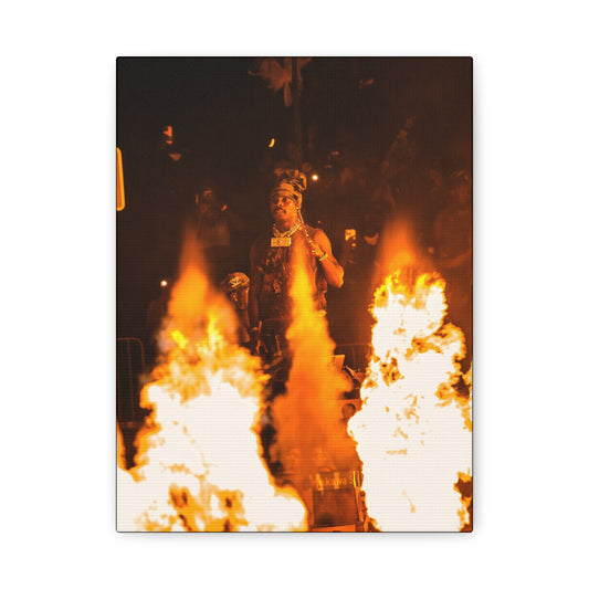 Asake Poster Matte Canvas (Stretched 1.25") — Photo by Nelsonegh
