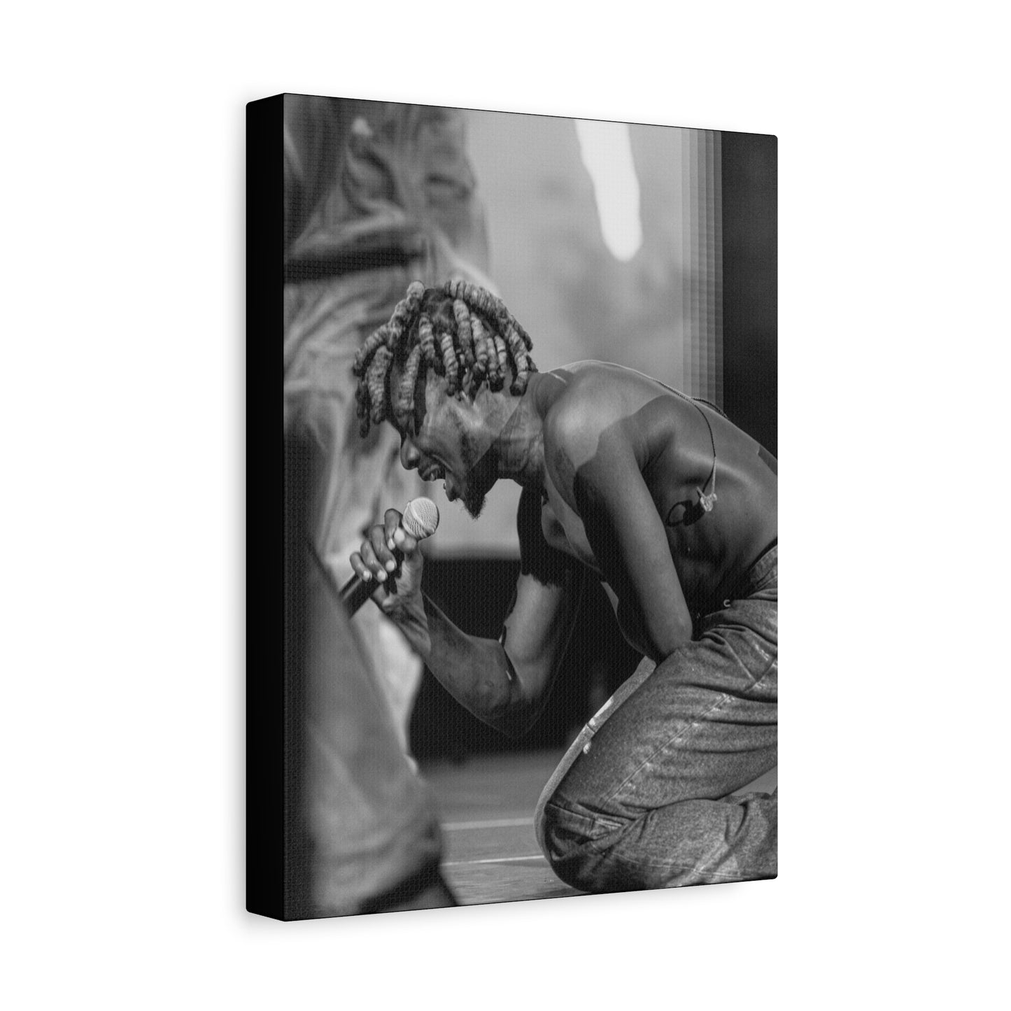 Asake Poster Matte Canvas (Stretched 1.25") — Photo by Nelsonegh