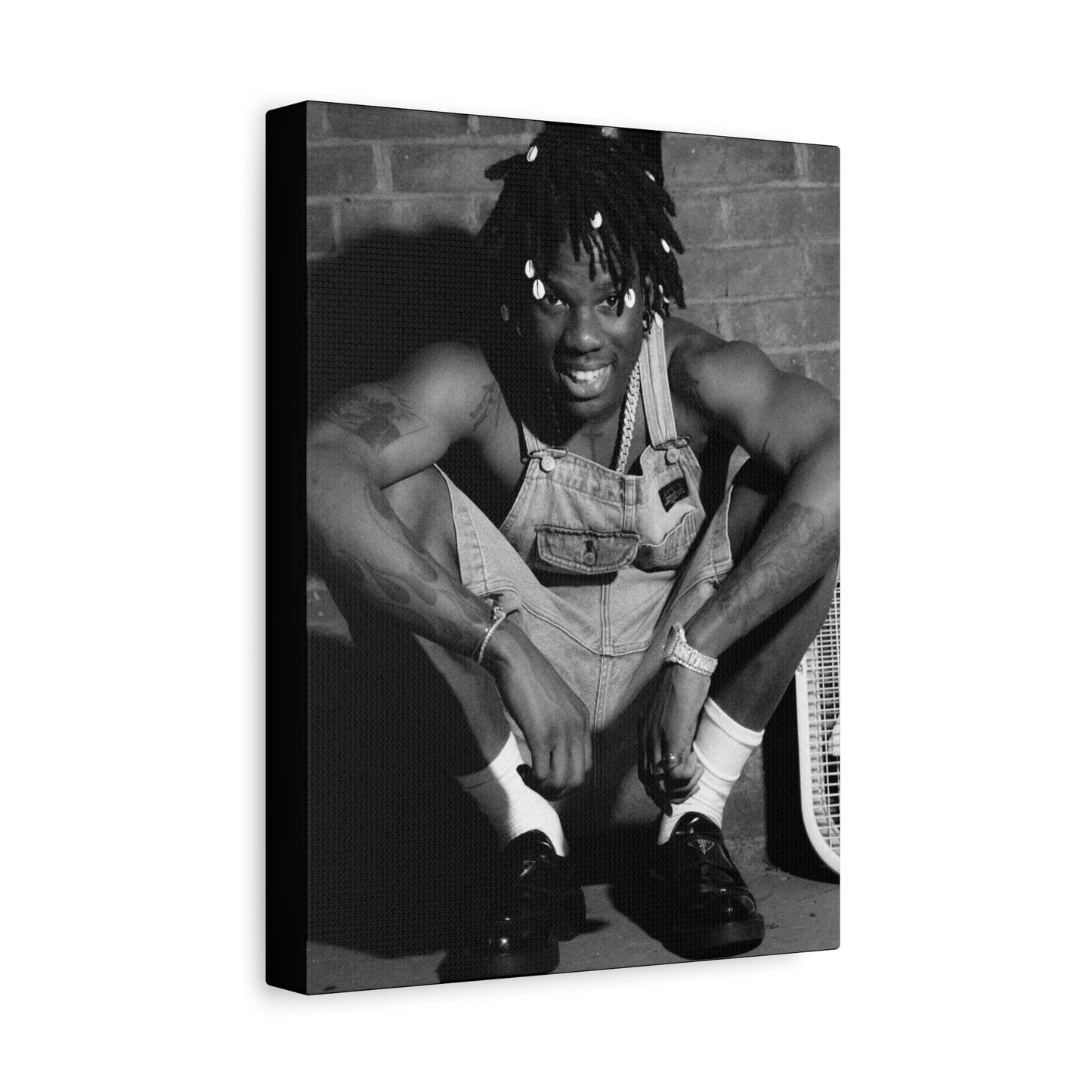 Rema Poster Matte Canvas (Stretched 1.25") — Photo by Nelsonegh