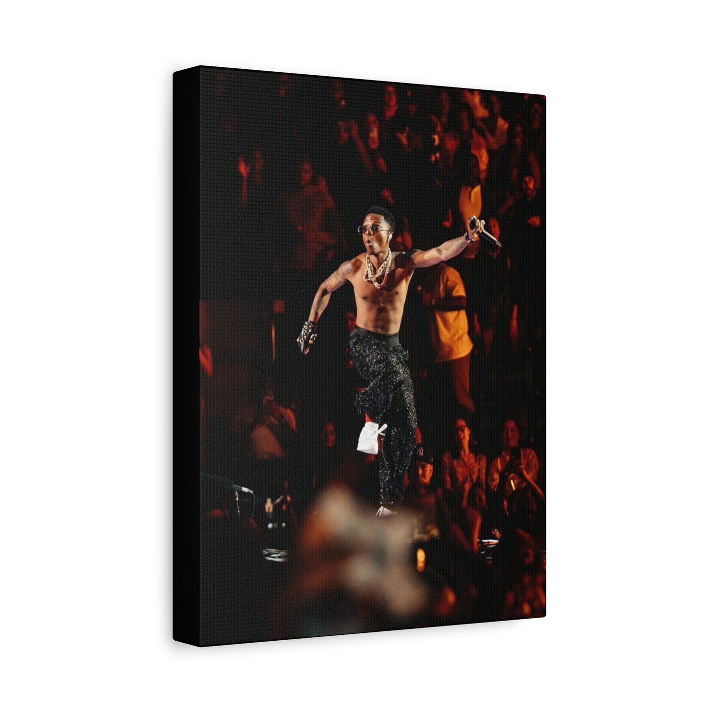 Wizkid Poster Matte Canvas (Stretched 1.25") — Photo by Nelsonegh