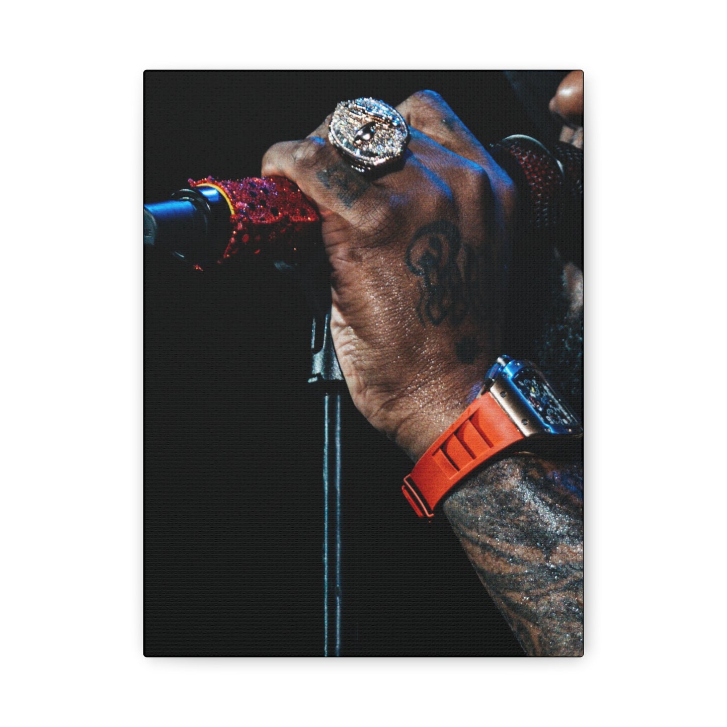 Burna boy Poster Matte Canvas (Stretched 1.25") — Photo by Nelsonegh