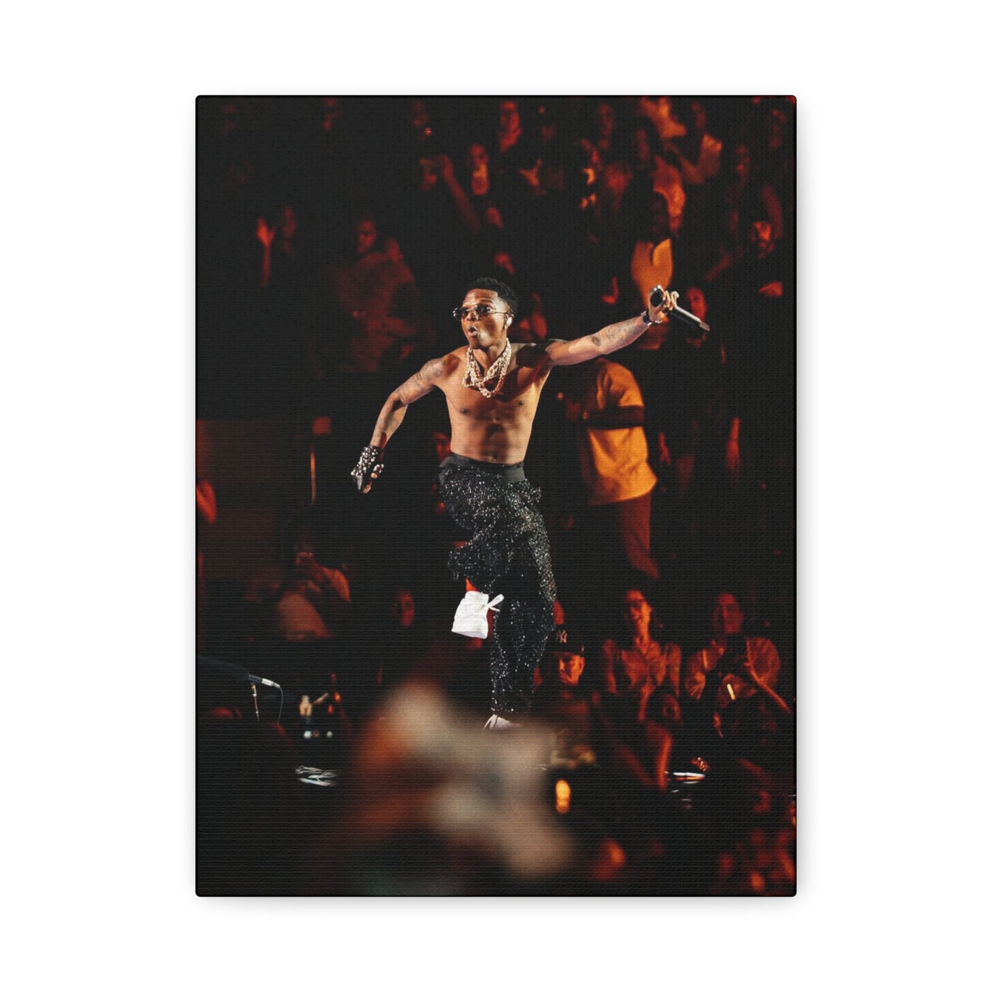 Wizkid Poster Matte Canvas (Stretched 1.25") — Photo by Nelsonegh