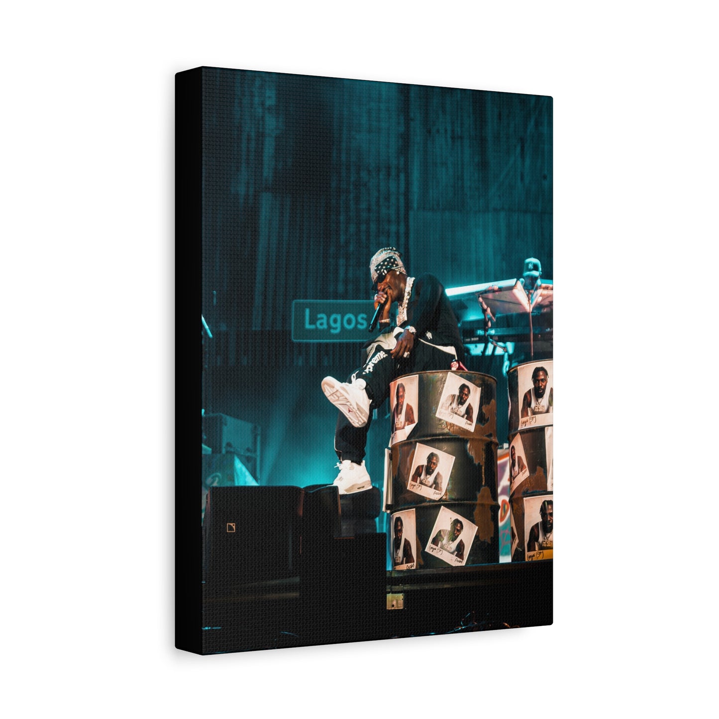 Asake Poster Matte Canvas (Stretched 1.25") — Photo by Nelsonegh
