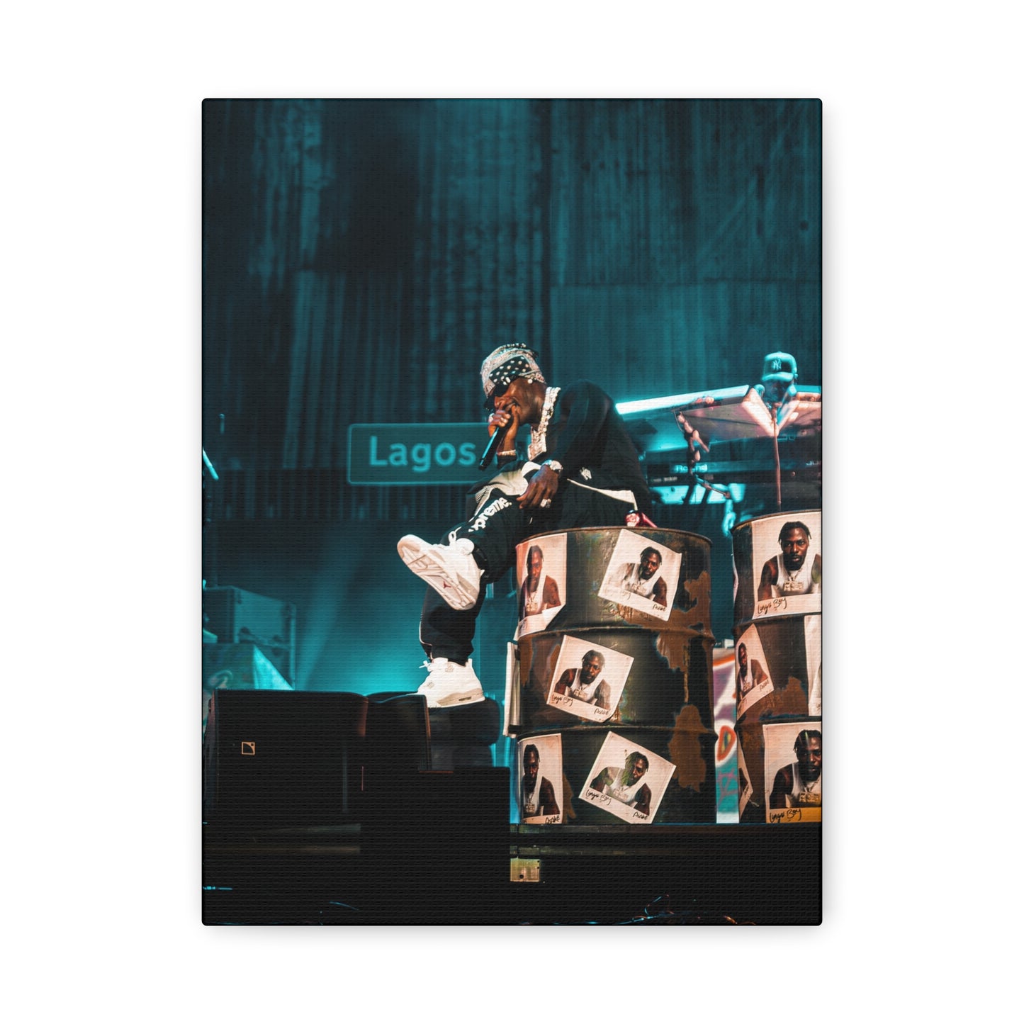Asake Poster Matte Canvas (Stretched 1.25") — Photo by Nelsonegh